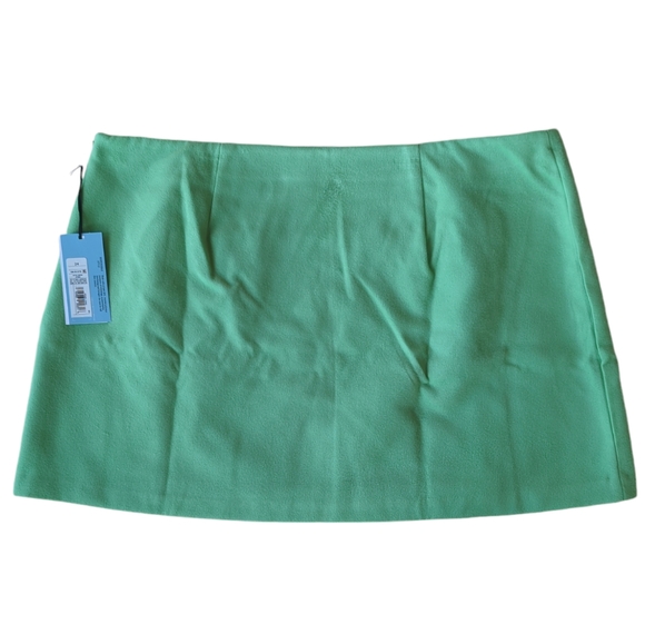 NWT Future Collective w/Reese Blutstein Double Pocket Mini Skirt 24 Green - Picture 7 of 15